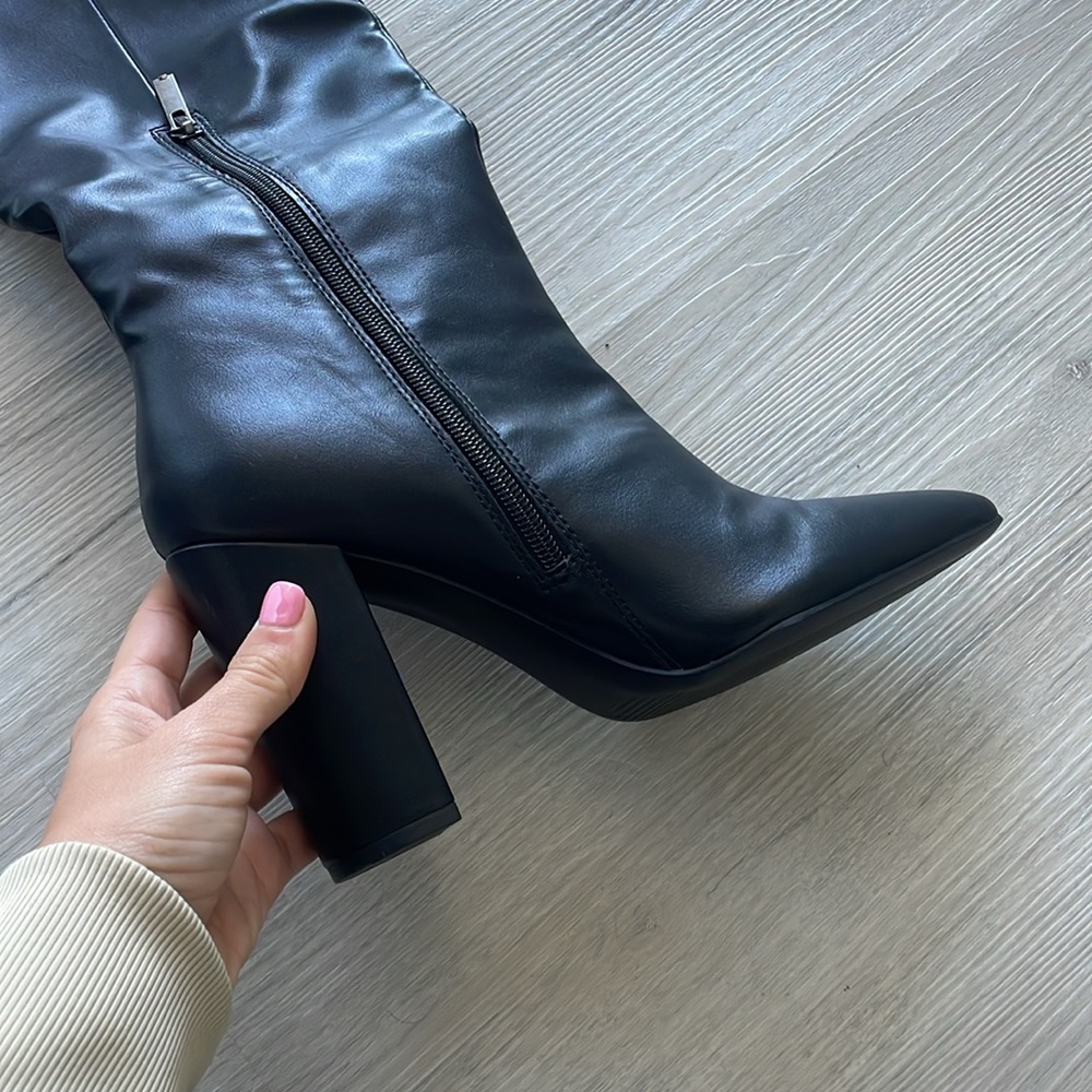 Justfab Block Heel Boot 7.5 - image 7